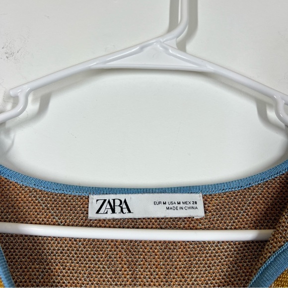 Zara Jacquard Knit Tunic Dress Size US Medium - Picture 10 of 11